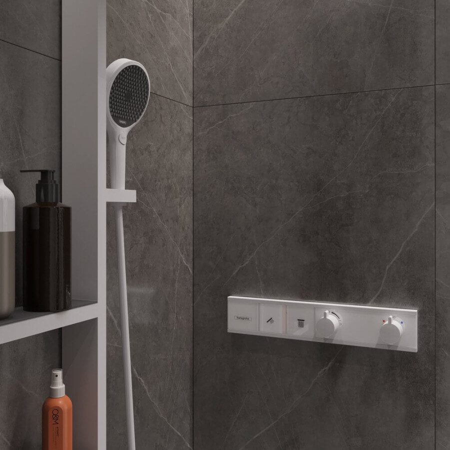 Hansgrohe Rainfinity Showerpipe 360 Душевой набор скрытого монтажа белый матовый 26842700