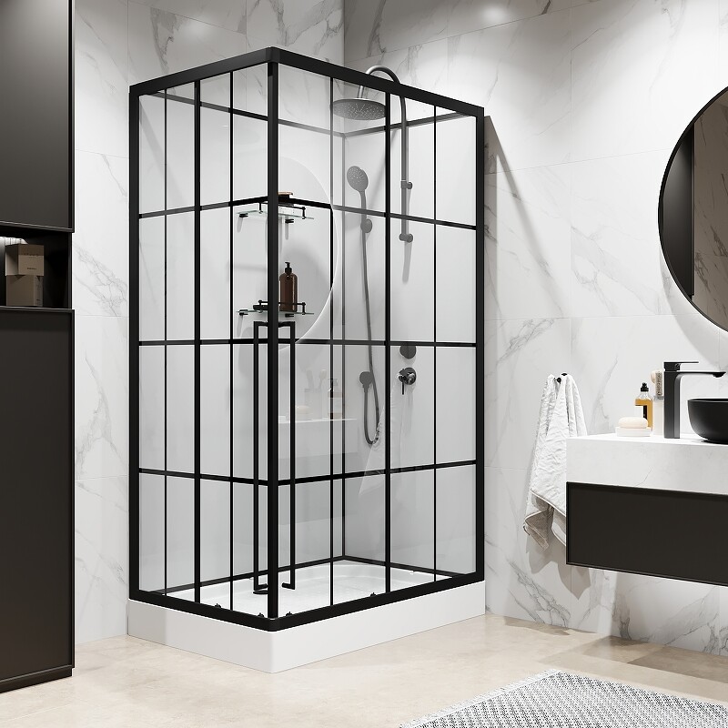 Niagara Standart Душевая кабина 120x80 Правая Тропический душ ST120/80/15QR/KL/BKT