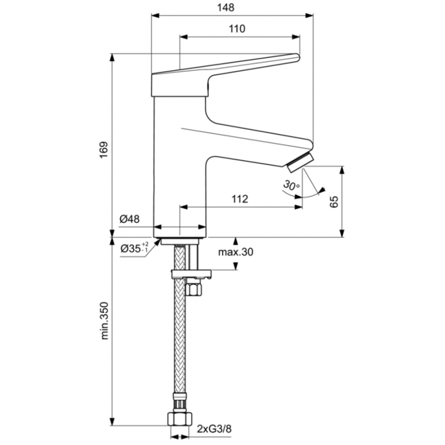 Ideal Standard Ceraplus смеситель для раковины BC092AA