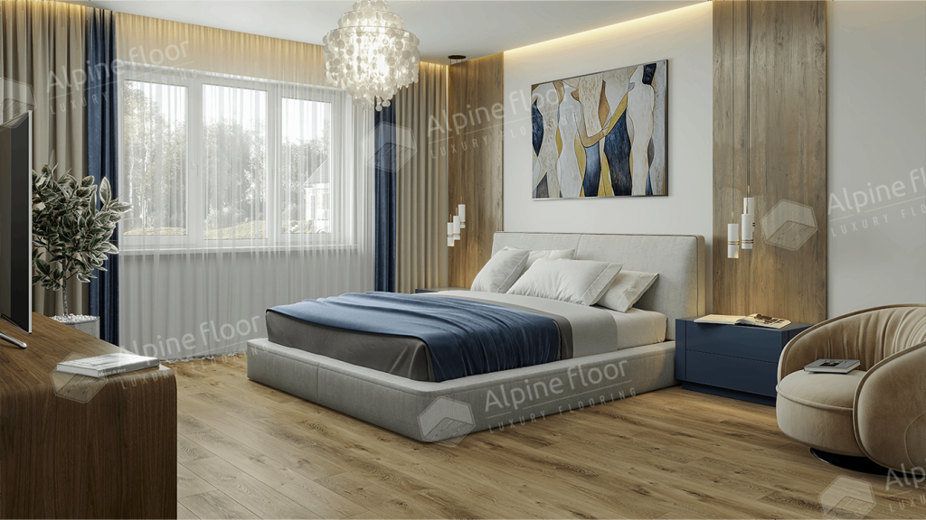 Alpine Floor Liberty Loose Lay Кварцвиниловая плитка LVT Дуб Натуральный Отбеленный ЕСО 23-3 1227 х 187 x 5 mm