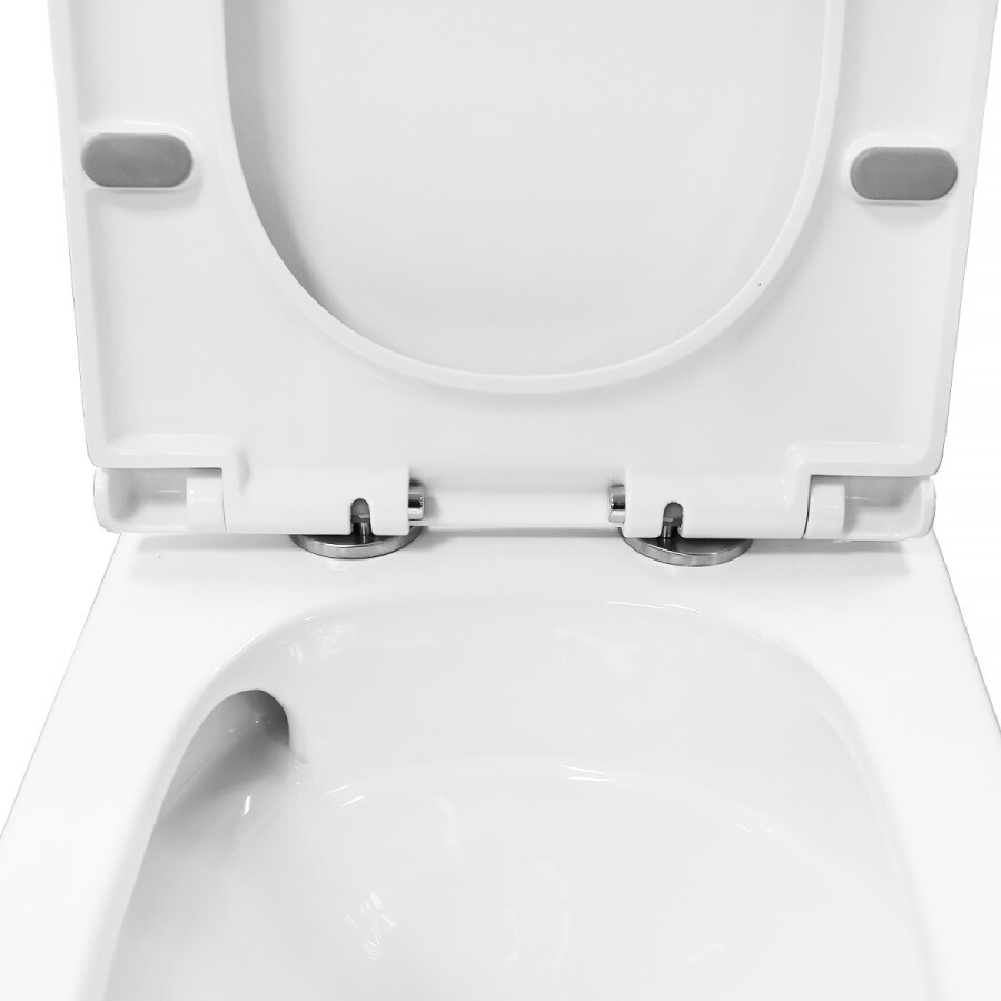 Унитаз-компакт Azario Tesoro 350х650х830 напольный, безободковый, система смыва "Торнадо", быстросъемное сиденье микролифт AZ-8501