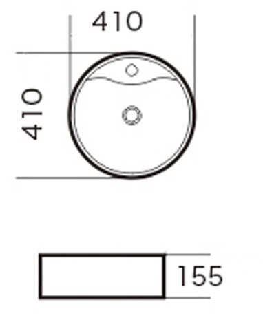 Раковина Grossman Classic GR-3012 (410х410х160) белая,1 место
