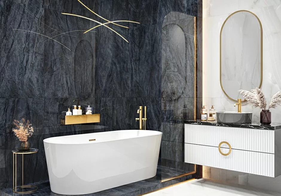 Керамогранит 6060CBL23HG LCM Cuba Blue Суперполированный 600 x 600 x 8 мм.