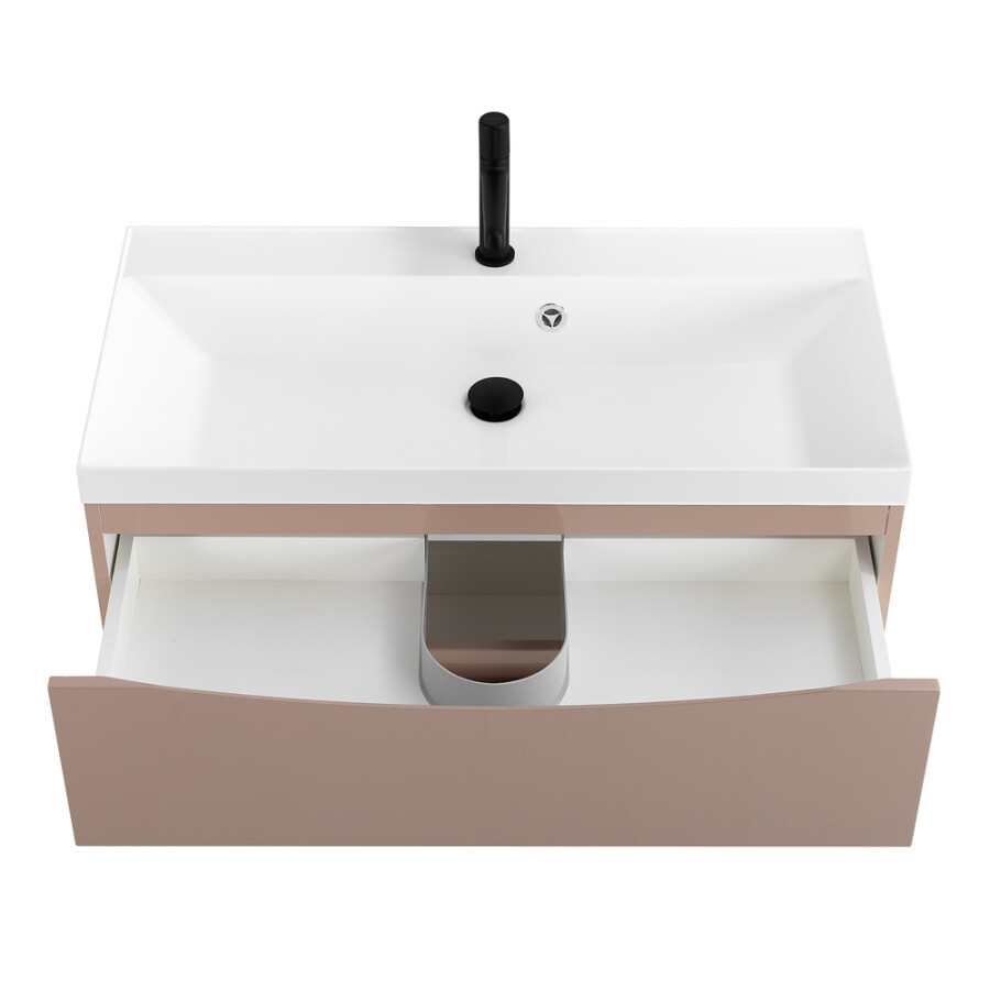 BelBagno Marino 80 см тумба под раковину MARINO-800-2C-SO-CL-P Cappuccino Lucido подвесная