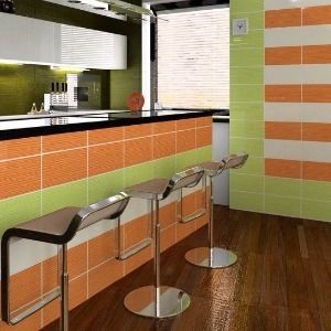 Нефрит Толедо 20х20 см плитка настенная оранжевая