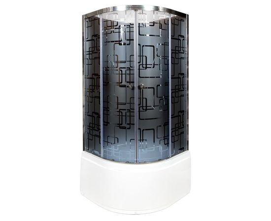 Deto душевая кабина 90х90 BM4590NBLACK без крыши