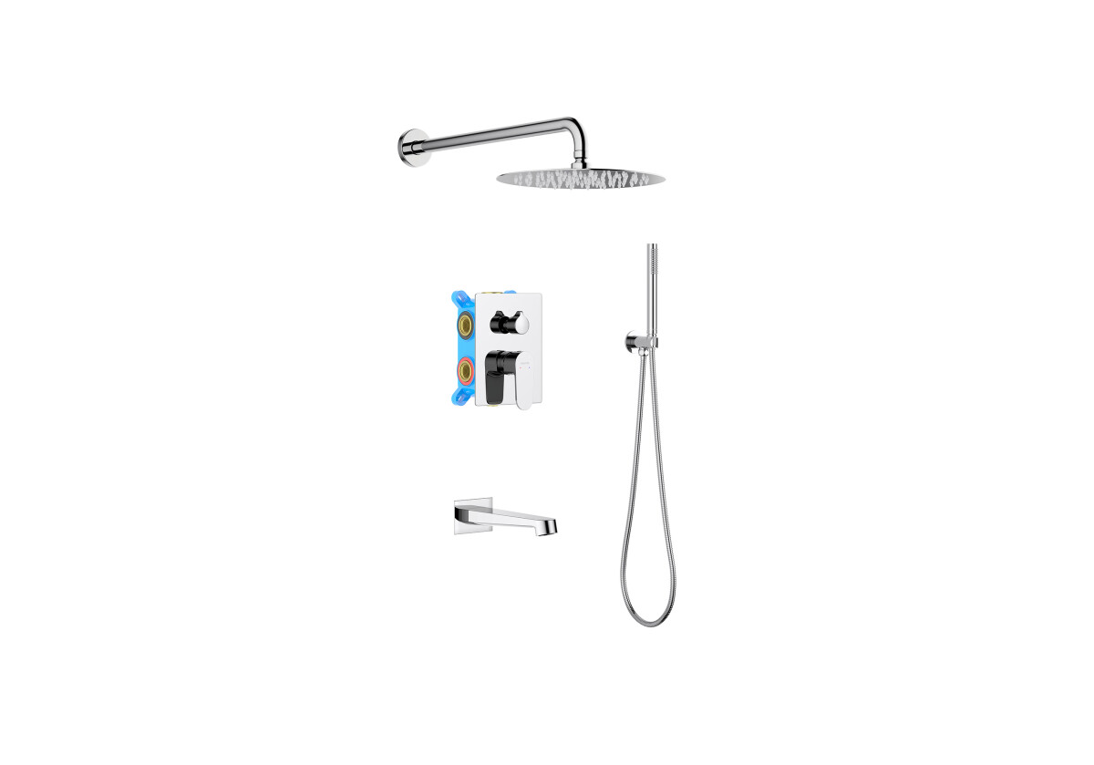 Aquatek Оберон Душевой комплект Set 4 в 1 AQ1273CR