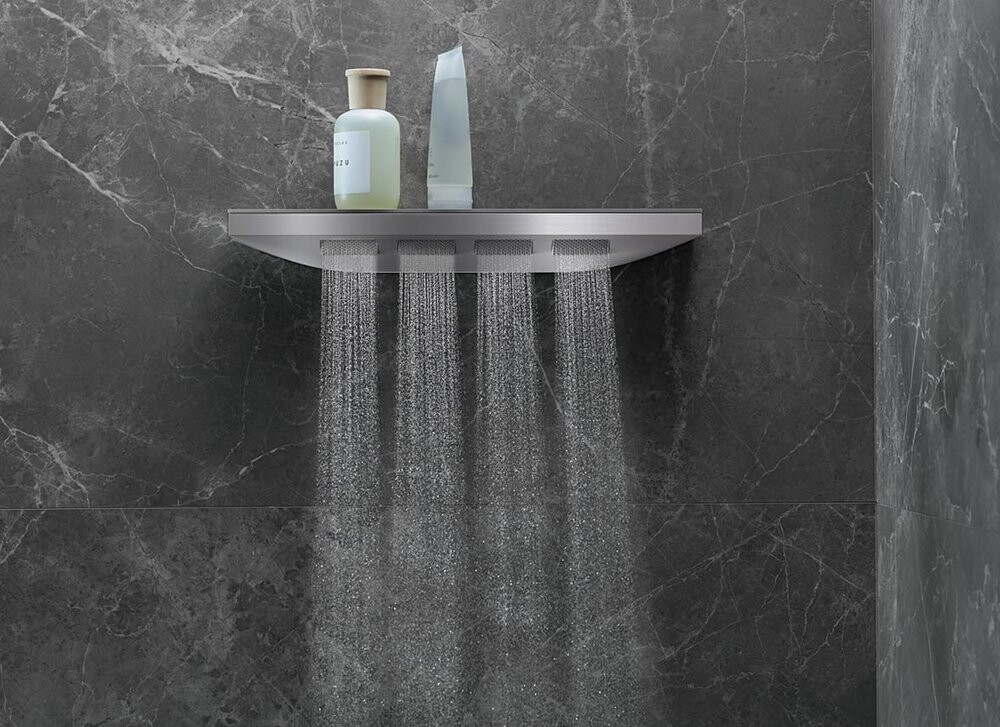 Hansgrohe Rainfinity Боковой душ 500 1jet с полкой хром 26243000