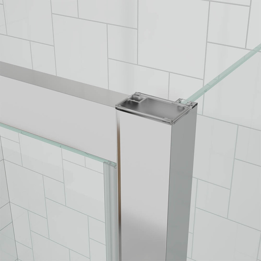 Душевой угол Veconi Ottimo P20 CH-SP (100×90×190) распашная, профиль хром, стекло прозрачное OP20CH-SP-10090-07-C9
