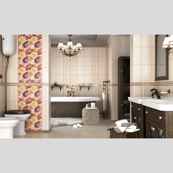 Golden Tile Gobelen Background 25х33см плитка настенная бежевая матовая (701051)