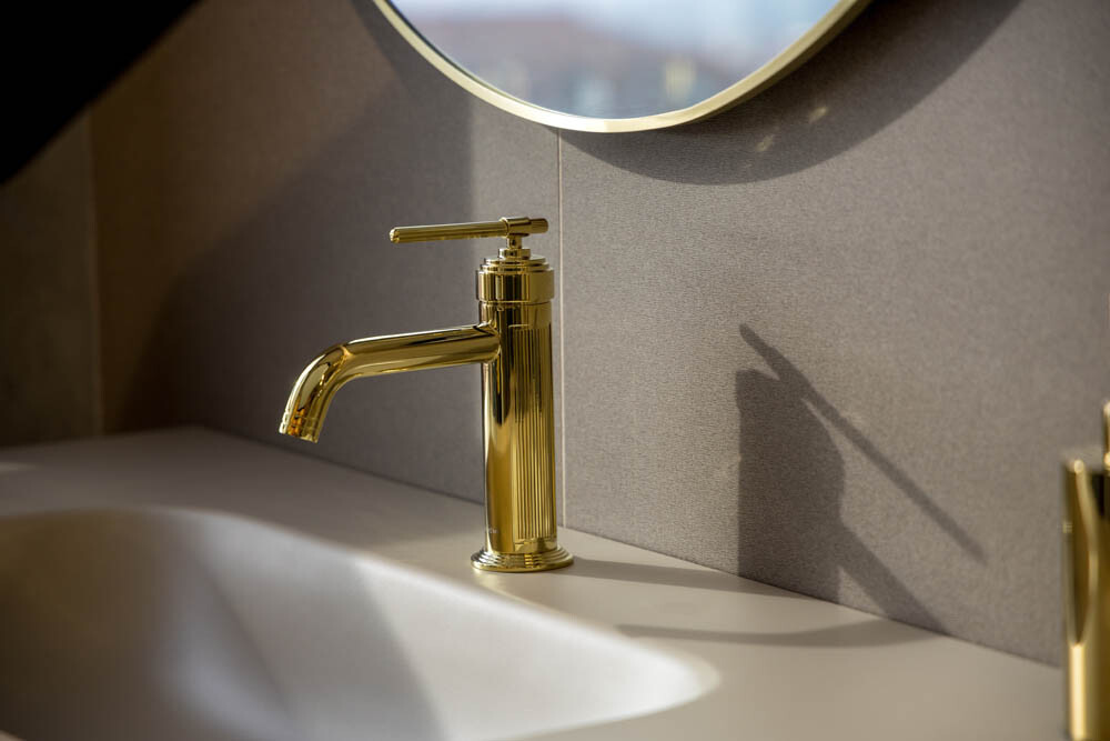 Смеситель для умывальника Boheme Eterna Gold 171-G