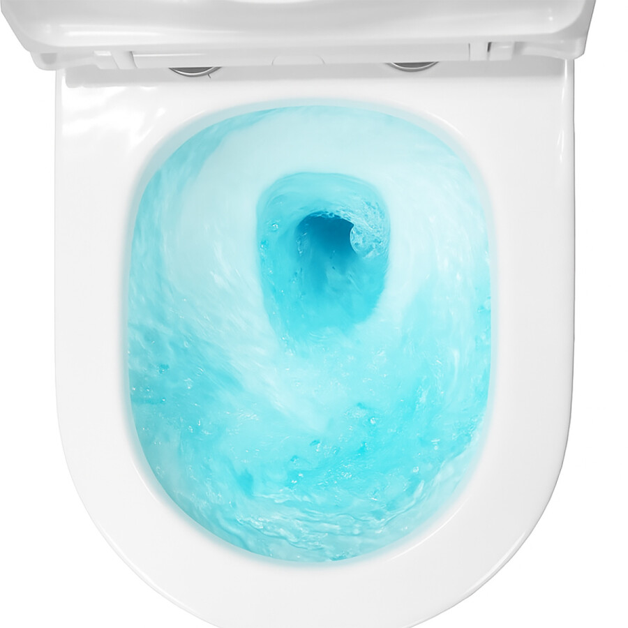 Унитаз подвесной Azario NOVE 360х530х365 безободковый, система смыва "Торнадо", быстросъемное сиденье микролифт AZ-9312T