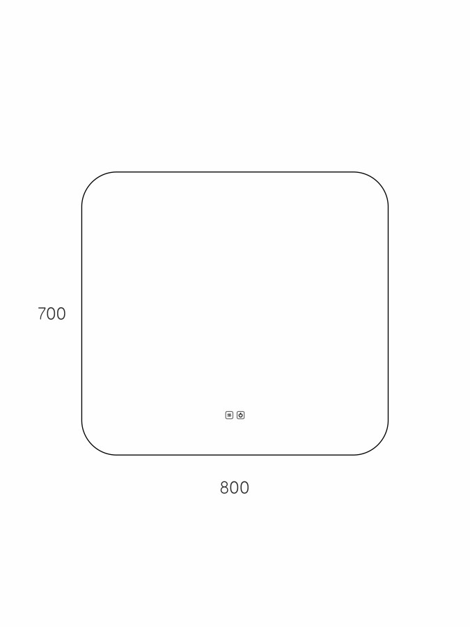 Зеркало Taliente Zled TA-Zled-B8070a 80х70 LED