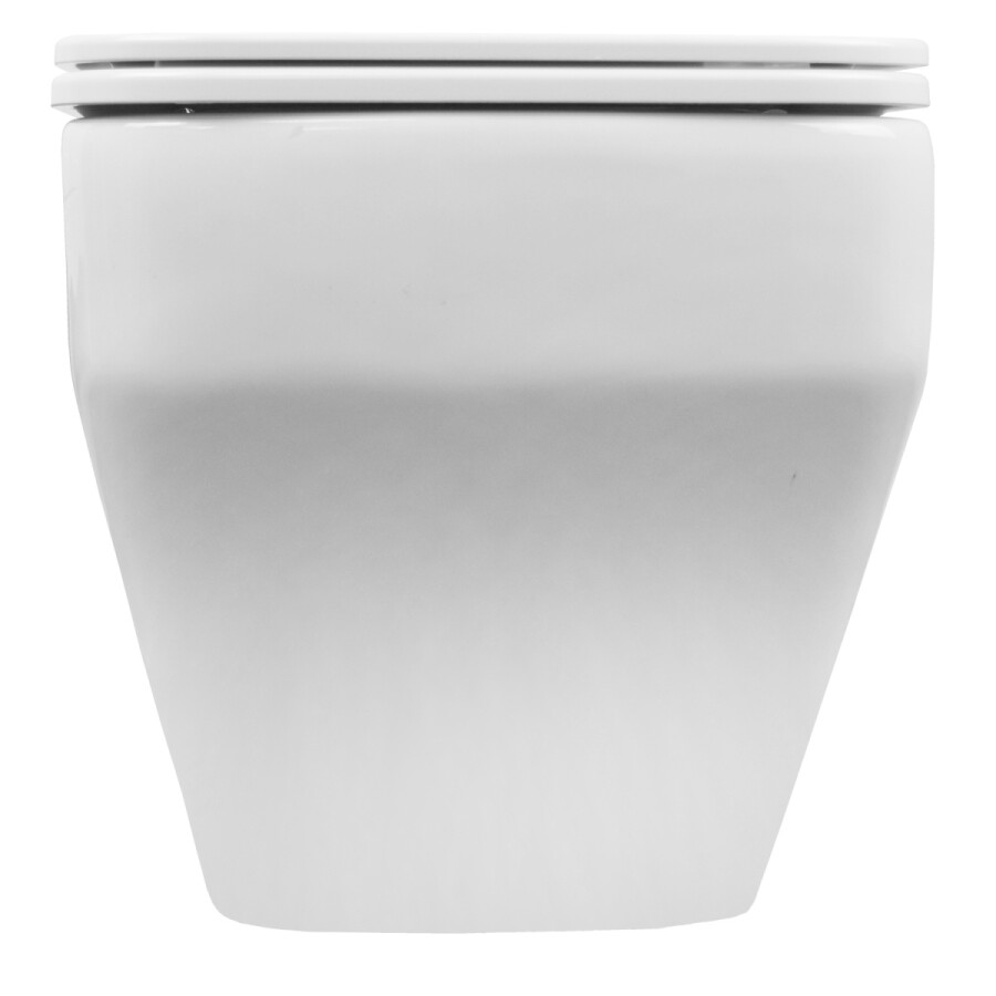 Унитаз подвесной Azario MONEO 355х515х365 безободковый, слив "Торнадо", в комплекте с быстросъемным сидением микролифт AZ-0062 UQ1