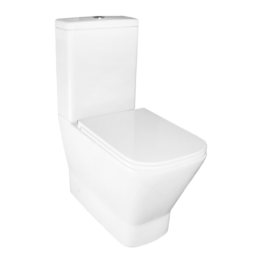 Унитаз-компакт Azario Joy 365х620х805 напольный, безободковый, слив " скрытый Торнадо", с быстросъемным сиденьем микролифт AZ-2168-UQ3