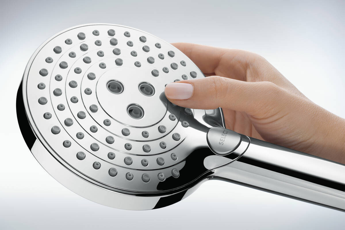 Hansgrohe Raindance Select S Душевой набор 120 3jet PowderRain с держателем и шлангом 160 см хром 27668000