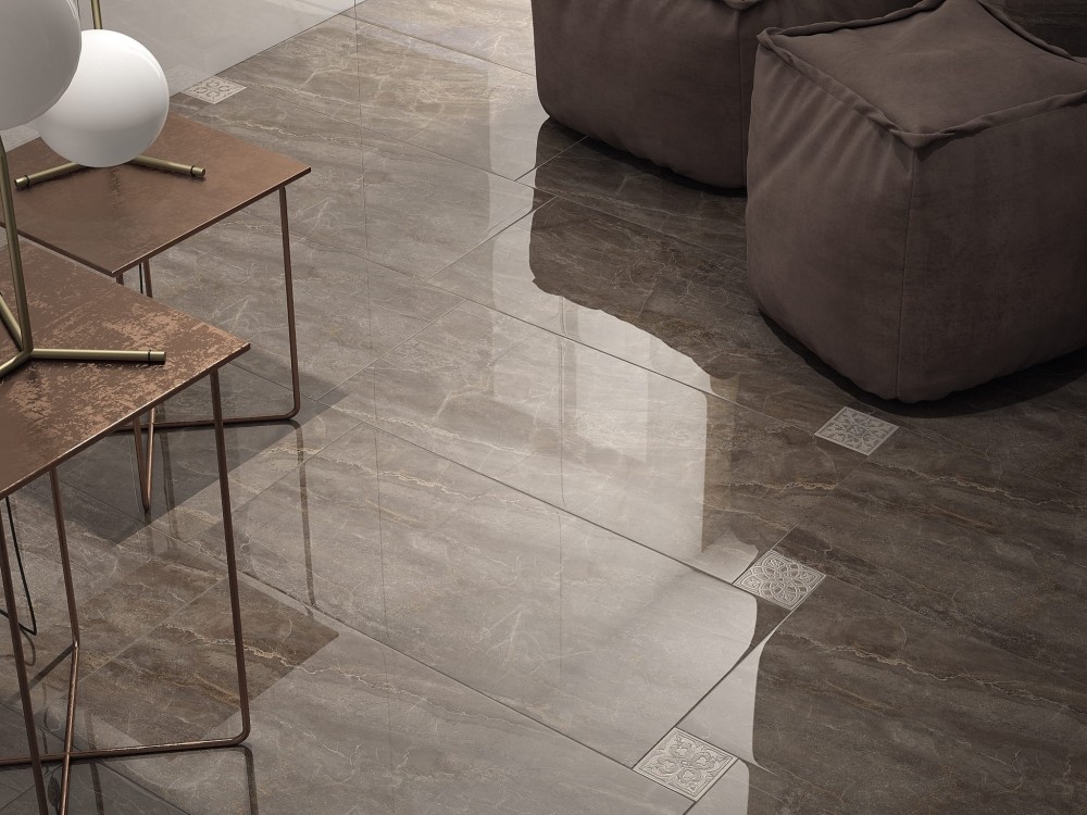 Kerama Marazzi Парнас SG809502R керамогранит напольный пепельный 40х80 см