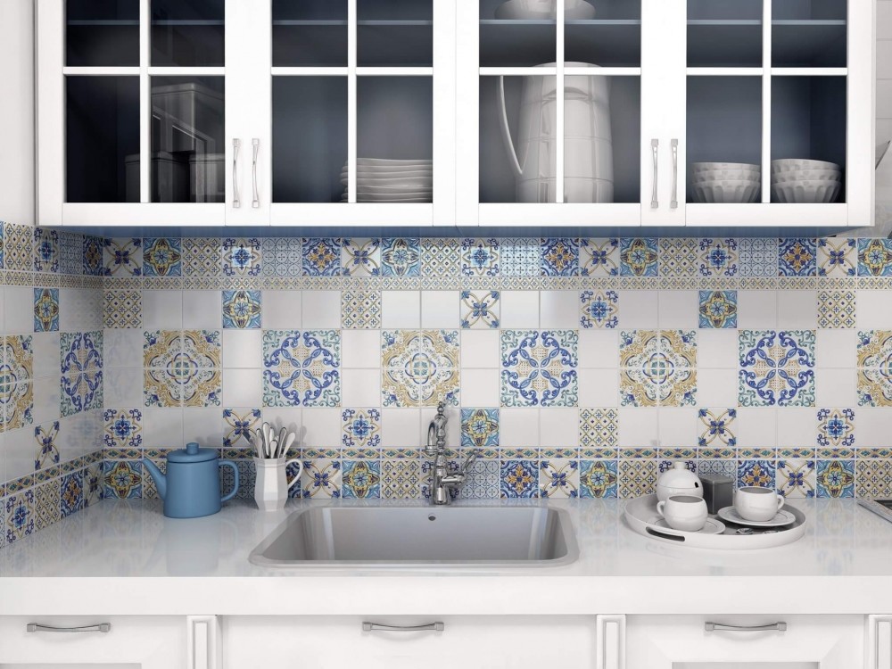 Kerama Marazzi Капри 10х10 см декор настенный белый глянцевый Лимончики TLA002H