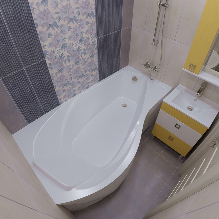 Triton Мишель 170*96 ванна акриловая асимметричная L