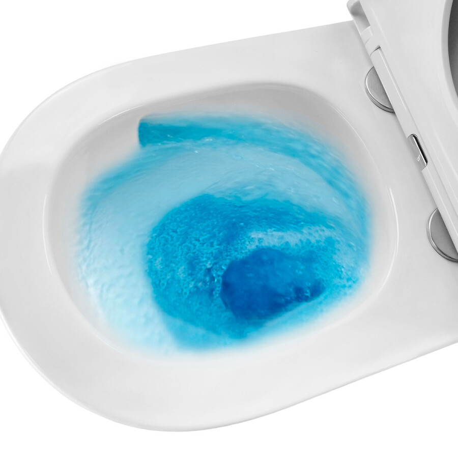 Унитаз подвесной Azario Serenata360х485х350 безободковый, система смыва "Скрытое Торнадо", с быстросъемным сиденьем "Микролифт" AZ-5101T-WHT