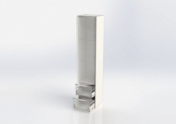 Aquanet Франка 00183050 Шкаф-пенал подвесной, слоновая кость 40