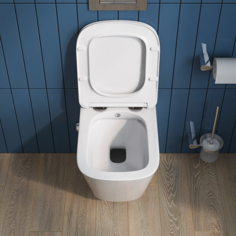 BelBagno унитаз подвесной с функцией биде и смесителем BB3103CHR-BS/SC