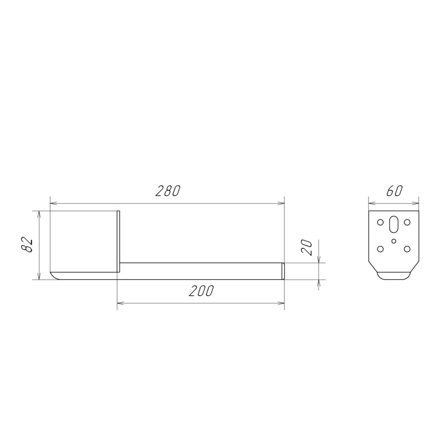 Комплект нерегулируемых мебельных ножек Comforty, 2 штуки, h=200мм, цвет хром матовый 00-00022510