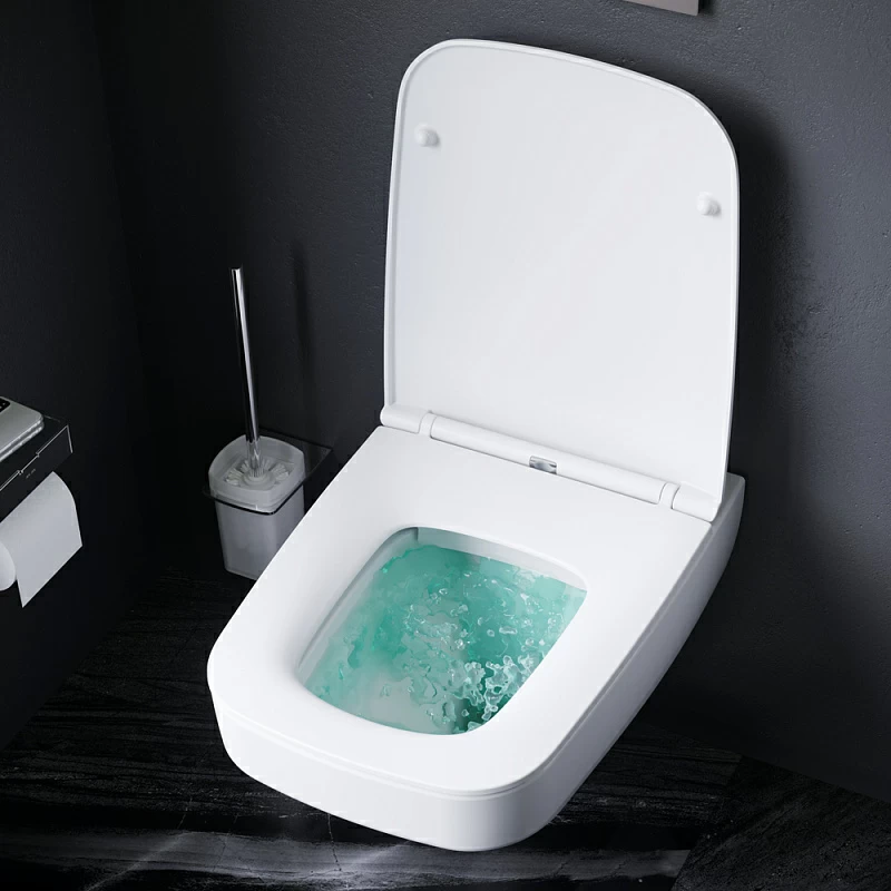 Am.Pm Inspire 2.0 унитаз подвесной безободковый с сиденьем белый матовый C50A1700MWSC