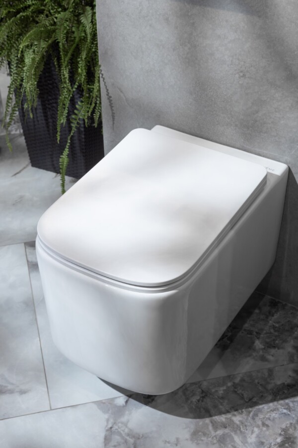 Унитаз подвесной Boheme Mane Белый глянец c крышкой 970-SET-W