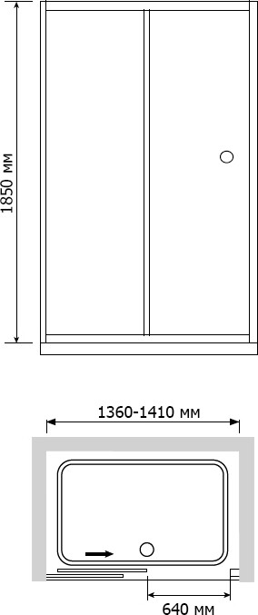 RGW Classik CL-12 04091214-51 Душевые двери 140*185
