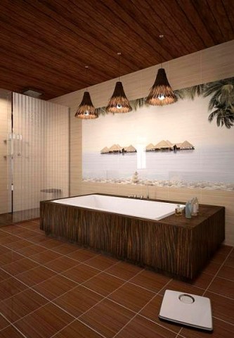 Уралкерамика ДельМаре 25х50 см декор настенный 7