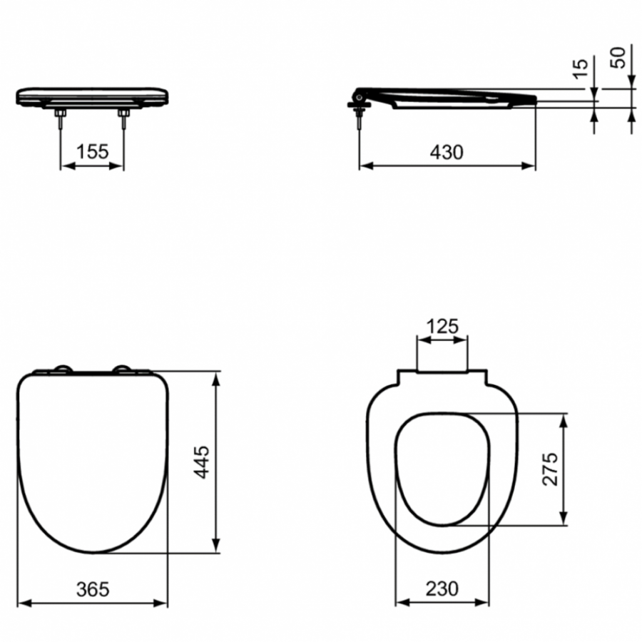 Ideal Standard i.life сиденье для унитаза T467601