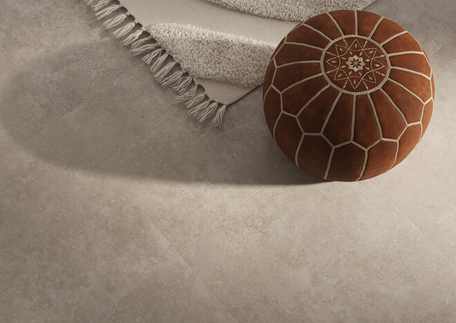 Керамогранит Cersanit Limestone светло-серый ректификат рельеф 59,8x59,8 A17892