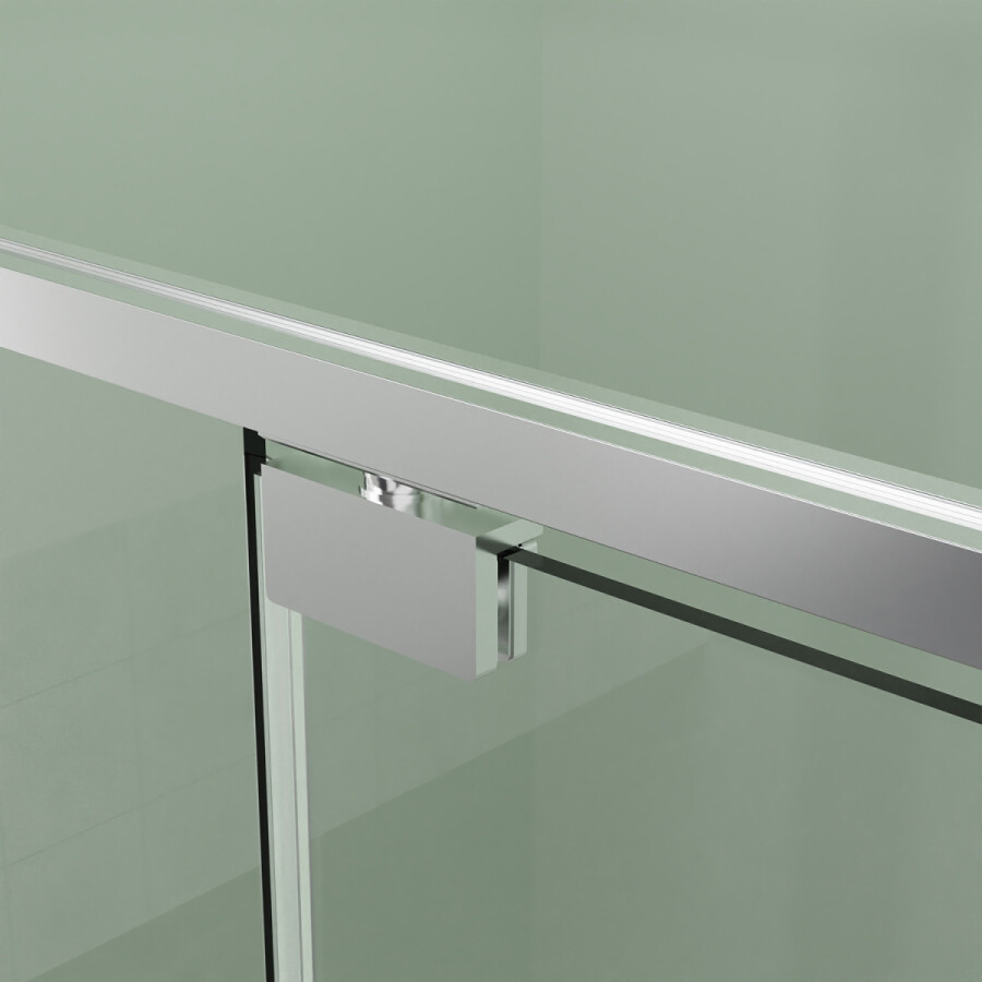 Душевое ограждение Azario Male 900х900х1950 прозрачное стекло 6 мм, профиль брашированное золото AZ-J50-90-BGL-CL