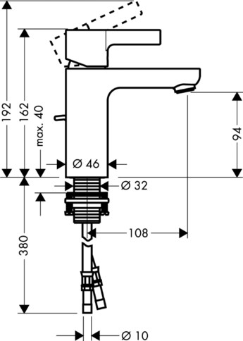 Hansgrohe Metris S 31060000 смеситель для раковины хром