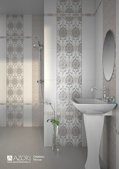 Azori chateau mocca classic 20х50см декор настенный коричневый глянцевый