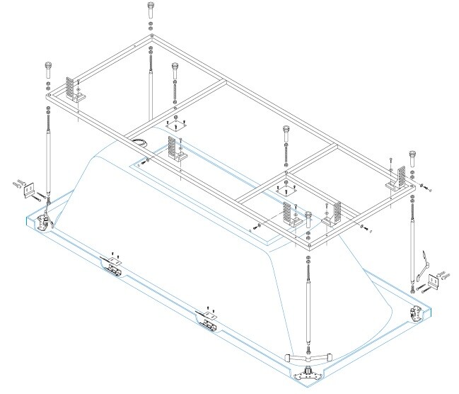 Металлический каркас Cezares EMP-140-70-MF-R