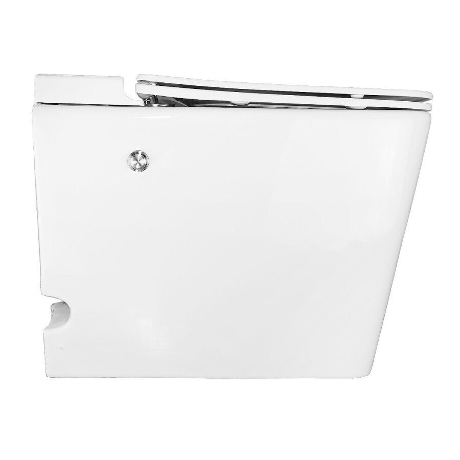 Унитаз импульсный Azario 360х590х440 напольный, квадратный, быстросъемное сиденье микролифт (AZ101)