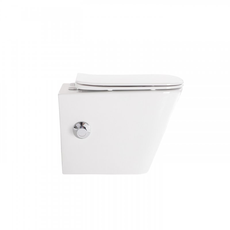 BelBagno унитаз подвесной с функцией биде и смесителем BB3103CHR-BS/SC