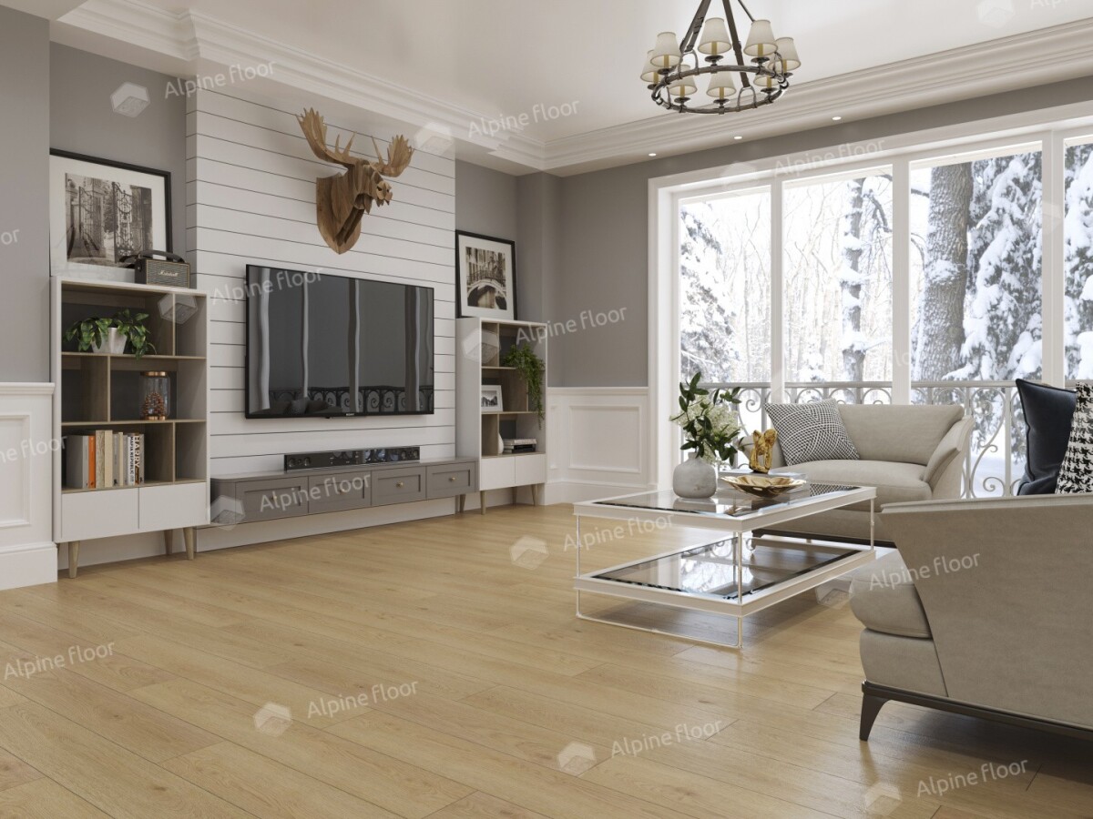 Alpine Floor Easy Line Кварцвиниловая плитка LVT Дуб Марципановый ECO 3-37 PB 1219.2 х 184.15 х 3 mm