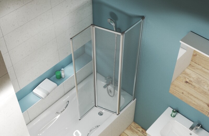 Bravat ALFA BG100.5320A 100*140 шторка на ванну