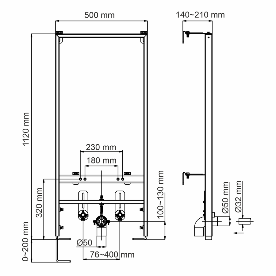 WasserKraft Aller инсталляция для биде 10BDT.020