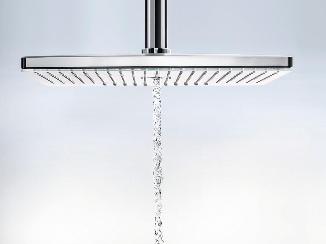 Hansgrohe Rainmaker Select Верхний душ 460 3jet с держателем хром-белый матовый 24007400
