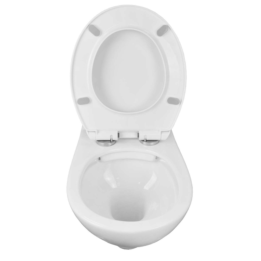 Loranto Fredo унитаз безободковый с крышкой CS-WH8005
