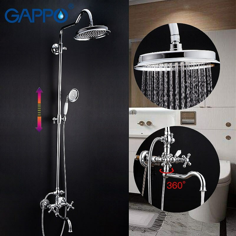 Душевая система со смесителем Gappo G2489