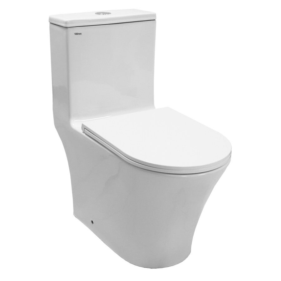 Унитаз-моноблок Azario Vally 690х360х760 напольный, слив "Торнадо", в комплекте с быстросъемным и сиденьем микролифт AZ-80687