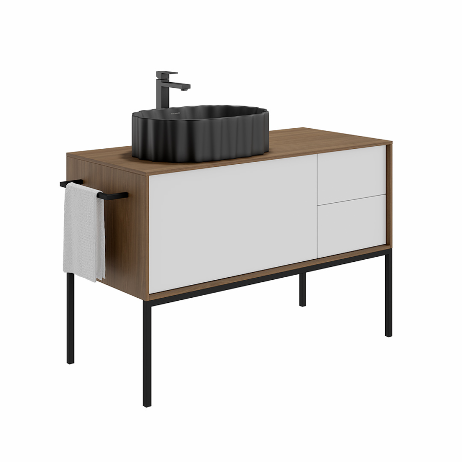 Kerama Marazzi Artbasin Conchiglia раковина 50 черная CC.wb.50BLK.M