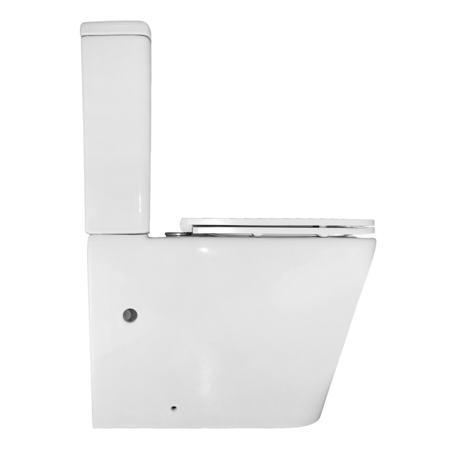 Унитаз-компакт Azario Etéreo 640х370х810 напольный, безободковый, система смыва "Скрытое Торнадо", с быстросъемным сиденьем микролифт AZ-8203