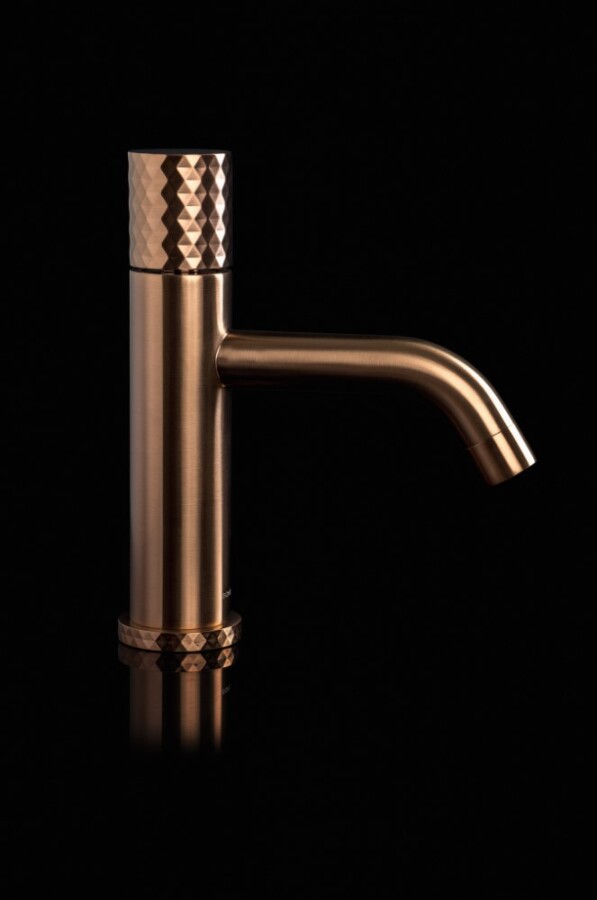 Смеситель для раковины Boheme Stick ручка Diamond Brushed Bronze 121-BRB