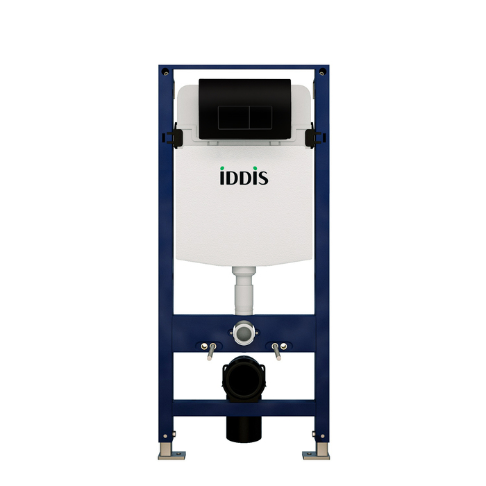 Iddis Optima Home инсталляция и клавиша смыва черная OPH00MBi32K
